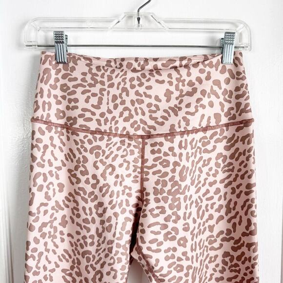 Tan + Lines Sport Sivan Ayla High Waisted Temescal Canyon Leopard Print Leggings - Picture 2 of 8